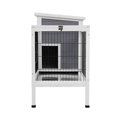 i.Pet Rabbit Hutch Wooden Ferret Cage Habitat House Outdoor Large-Home &amp; Garden &gt; Shading-PEROZ Accessories