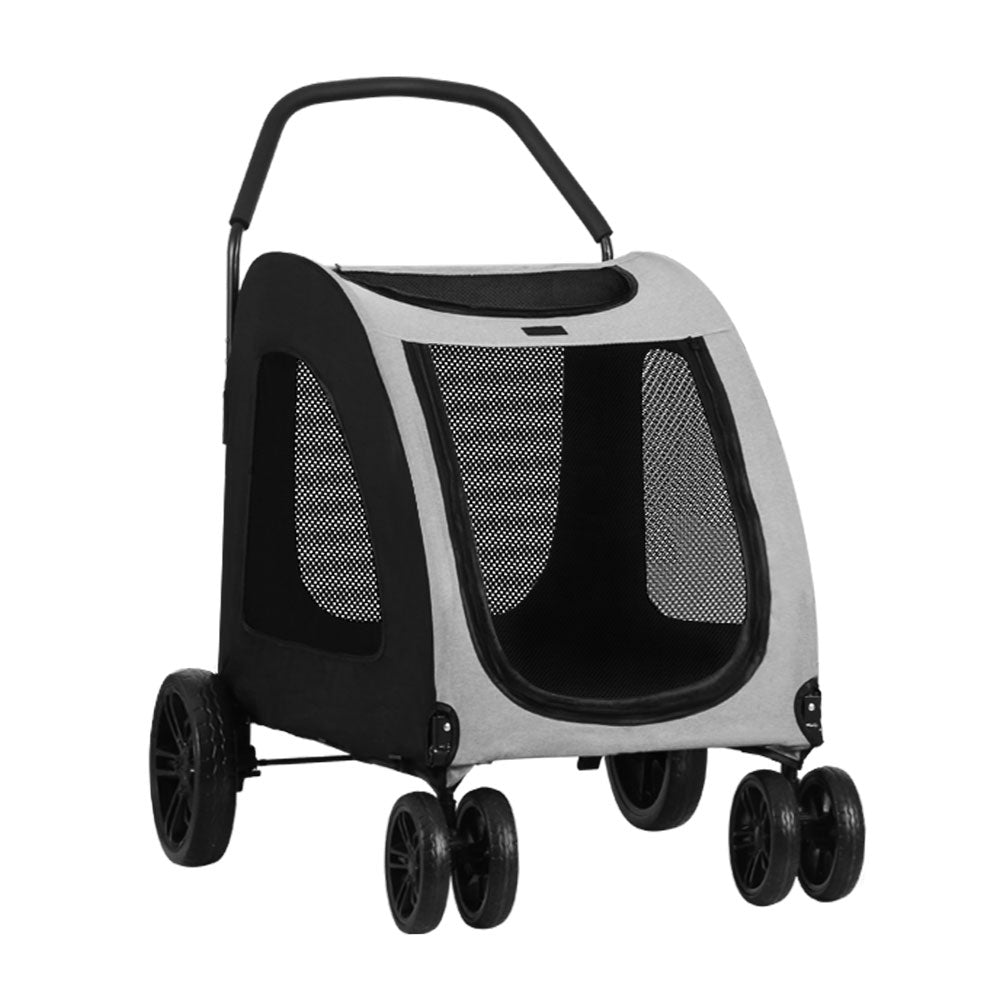 i.Pet Pet Dog Stroller Pram Large Carrier Cat Travel Foldable Strollers 4 Wheels-Pet Care &gt; Dog Supplies-PEROZ Accessories