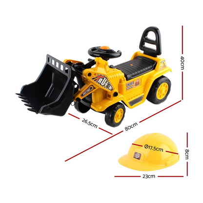 Keezi Kids Ride On Bulldozer - Yellow-Baby &amp; Kids &gt; Ride on Cars, Go-karts &amp; Bikes-PEROZ Accessories