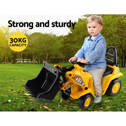 Keezi Kids Ride On Bulldozer - Yellow-Baby &amp; Kids &gt; Ride on Cars, Go-karts &amp; Bikes-PEROZ Accessories