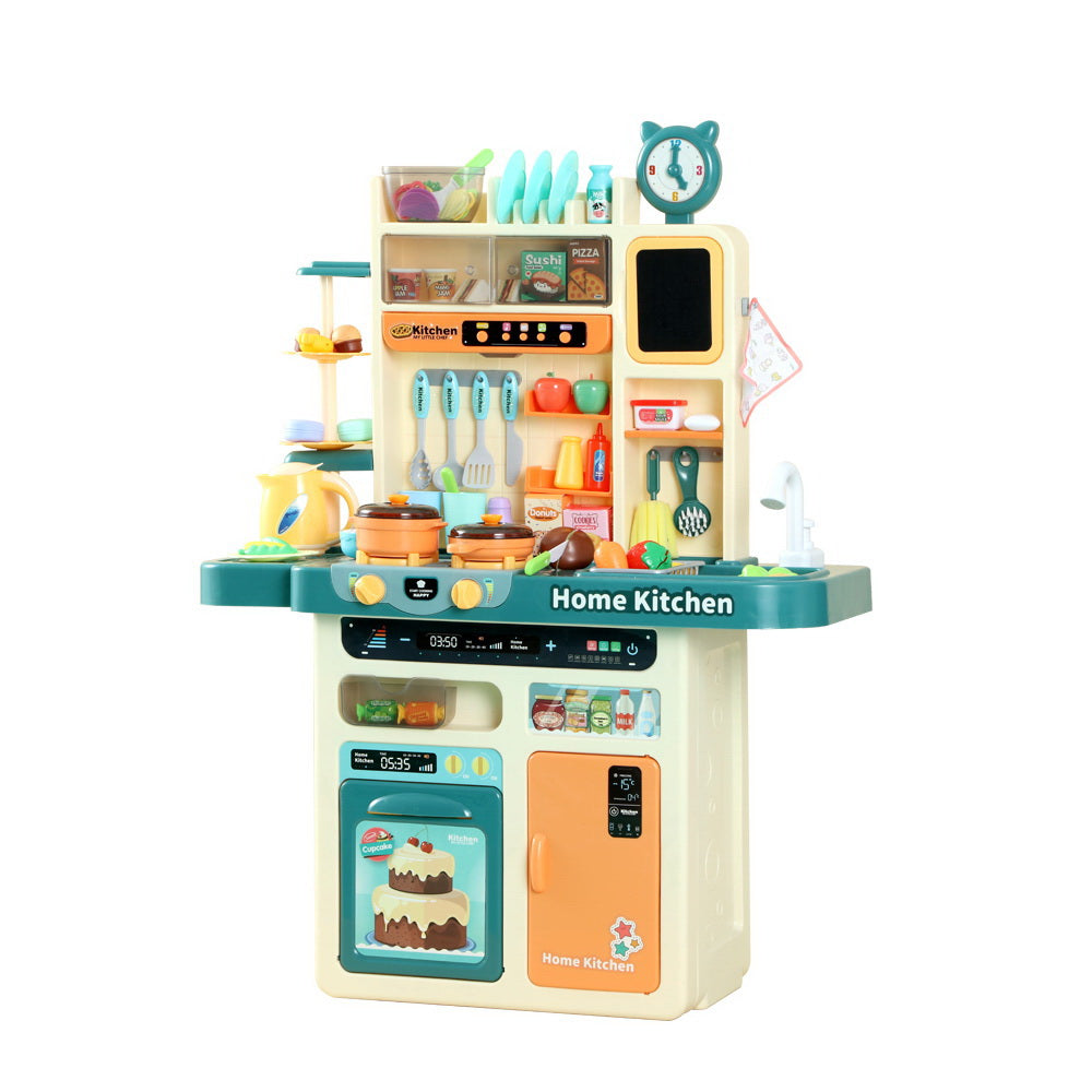 Keezi Kids Kitchen Playset Pretend Play Food Sink Cooking Utensils 73pcs-Baby &amp; Kids &gt; Toys-PEROZ Accessories