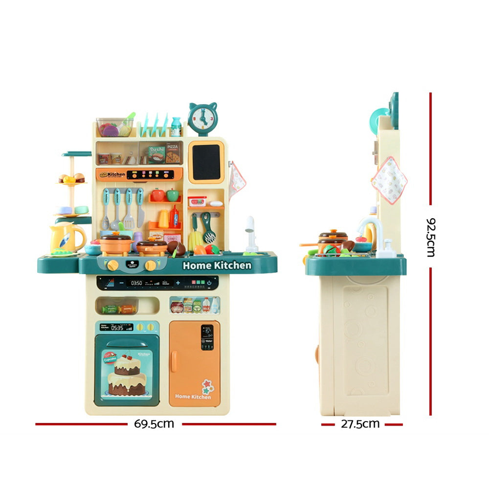 Keezi Kids Kitchen Playset Pretend Play Food Sink Cooking Utensils 73pcs-Baby &amp; Kids &gt; Toys-PEROZ Accessories