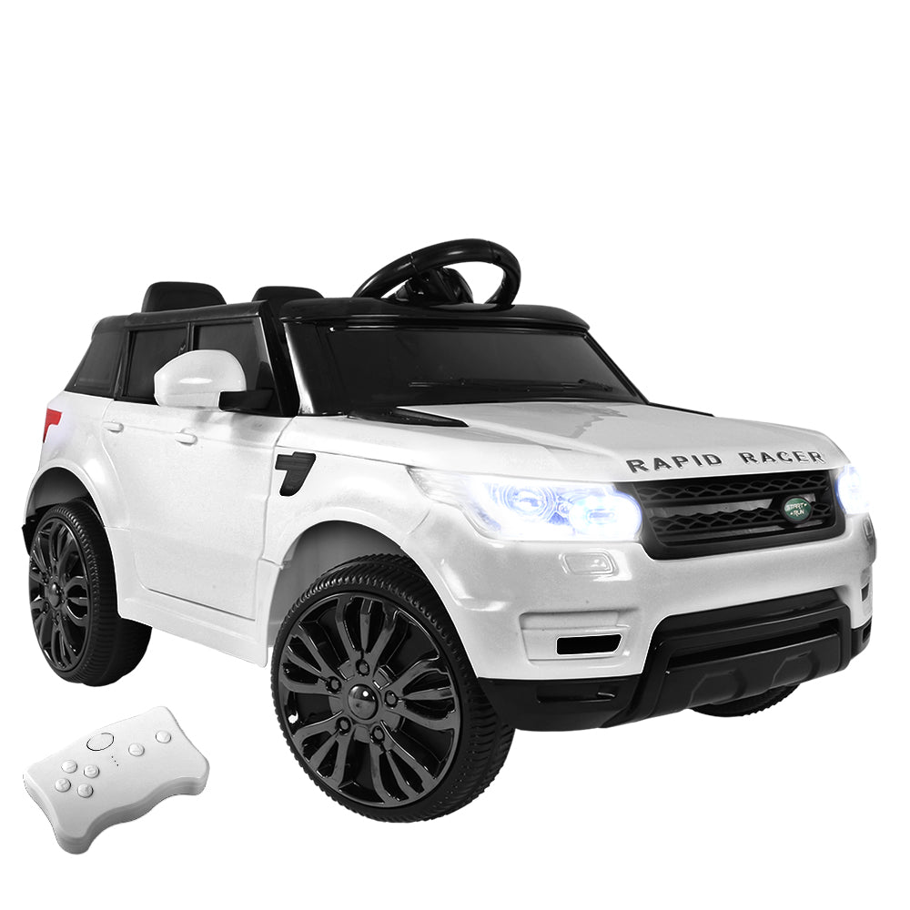 Rigo Kids Ride On Car - White-Baby &amp; Kids &gt; Ride on Cars, Go-karts &amp; Bikes-PEROZ Accessories