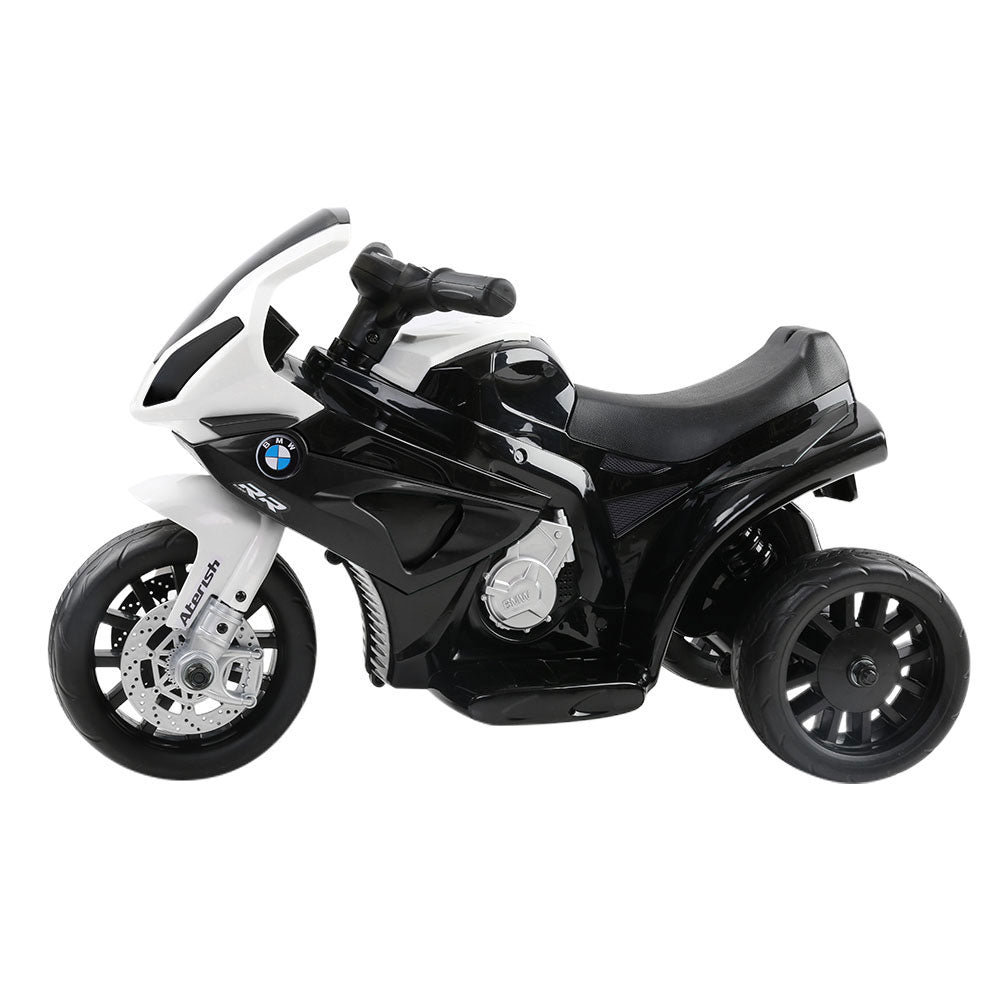 Kids Ride On Motorbike BMW Licensed S1000RR Motorcycle Car Black-Baby &amp; Kids &gt; Ride on Cars, Go-karts &amp; Bikes-PEROZ Accessories