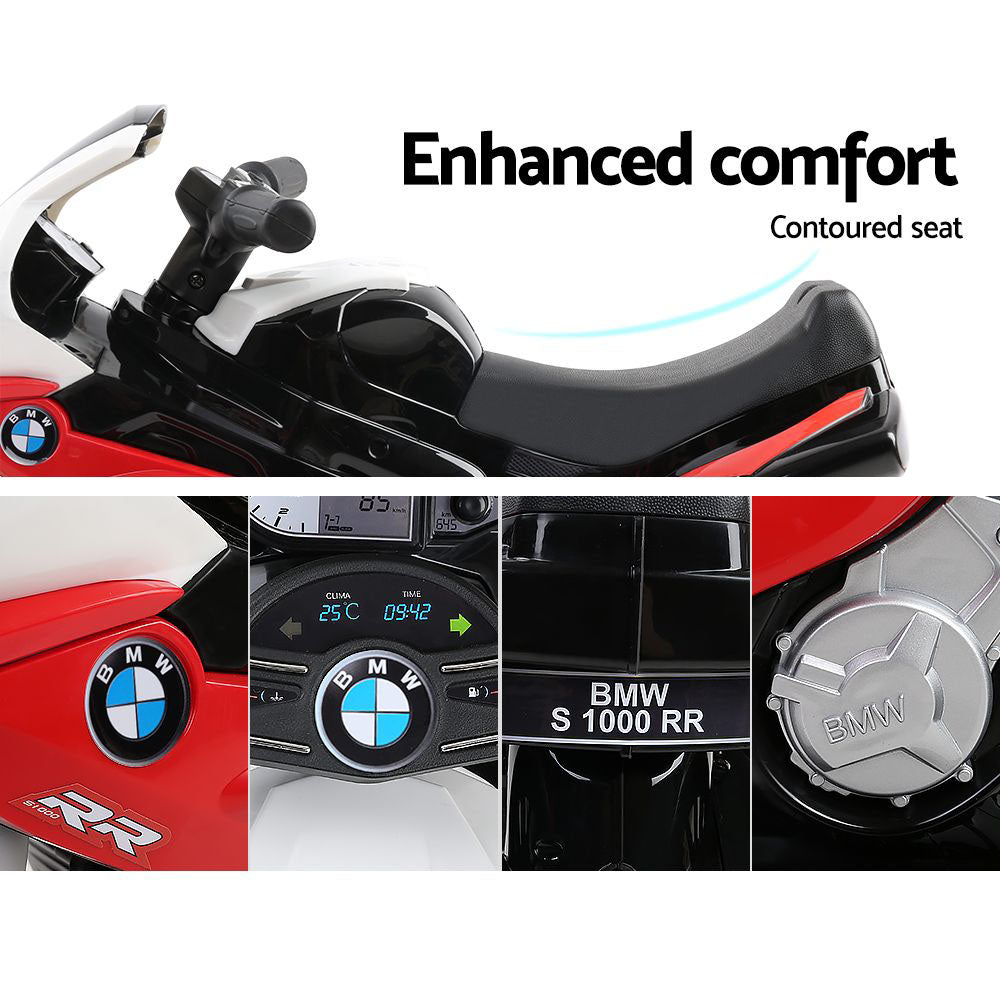 Kids Ride On Motorbike BMW Licensed S1000RR Motorcycle Car Red-Baby &amp; Kids &gt; Ride on Cars, Go-karts &amp; Bikes-PEROZ Accessories