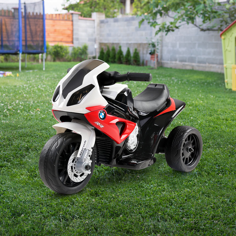 Kids Ride On Motorbike BMW Licensed S1000RR Motorcycle Car Red-Baby &amp; Kids &gt; Ride on Cars, Go-karts &amp; Bikes-PEROZ Accessories