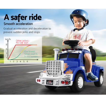 Ride On Cars Kids Electric Toys Car Battery Truck Childrens Motorbike Toy Rigo Blue-Baby &amp; Kids &gt; Ride on Cars, Go-karts &amp; Bikes-PEROZ Accessories