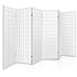 Artiss Room Divider Screen Wood Timber Dividers Fold Stand Wide White 6 Panel-Furniture > Living Room - Peroz Australia - Image - 1