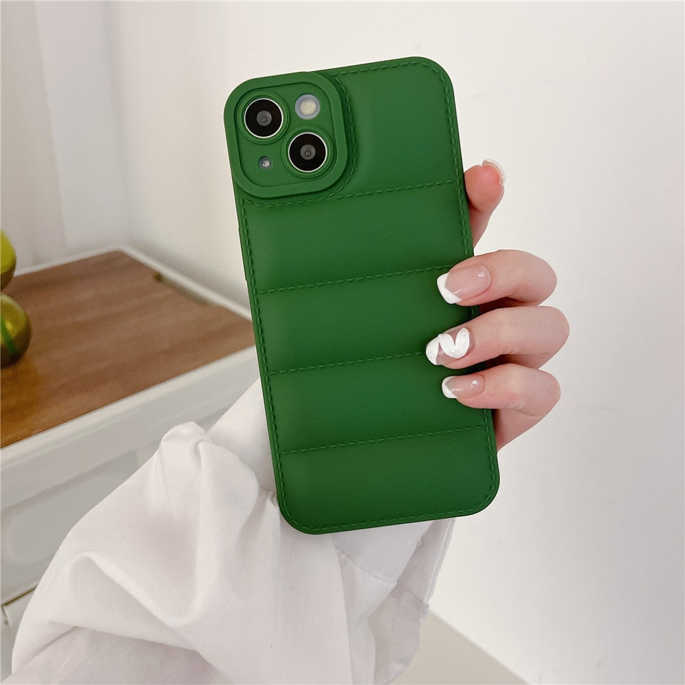 Anymob iPhone Green Jacket Silicone Phone Case Shockproof Candy Bumper Cover-Mobile Phone Cases-PEROZ Accessories