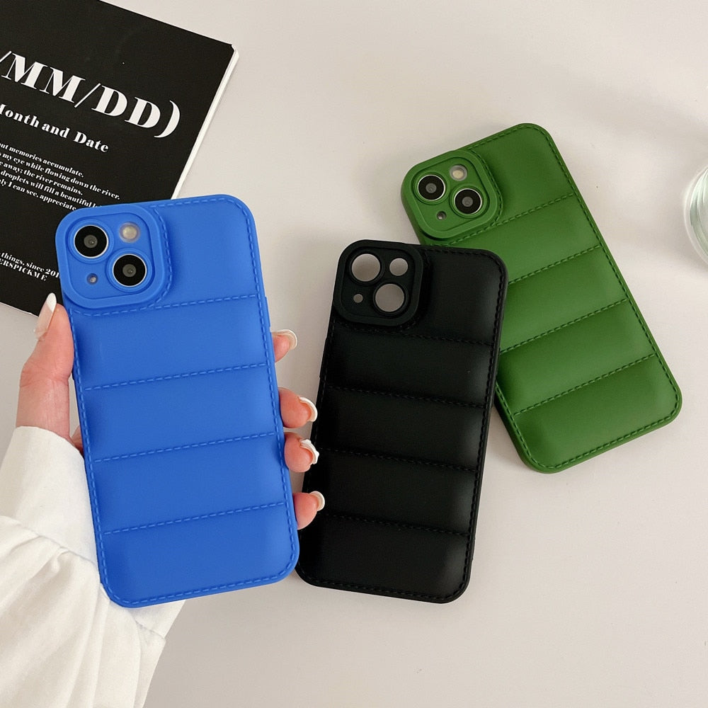 Anymob iPhone Green Jacket Silicone Phone Case Shockproof Candy Bumper Cover-Mobile Phone Cases-PEROZ Accessories