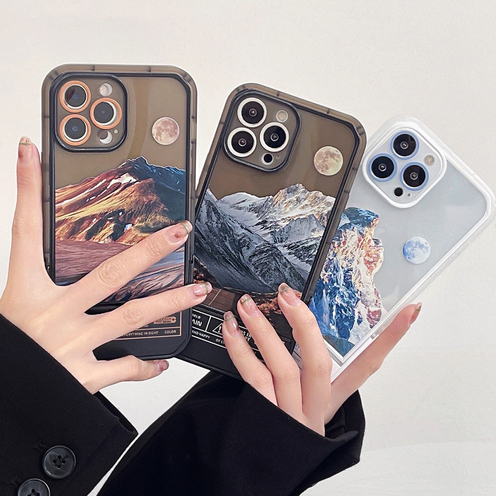 Anymob iPhone Mountain Road Invisible Wristband Bracket Phone Case Silicon Cover-Mobile Phone Cases-PEROZ Accessories