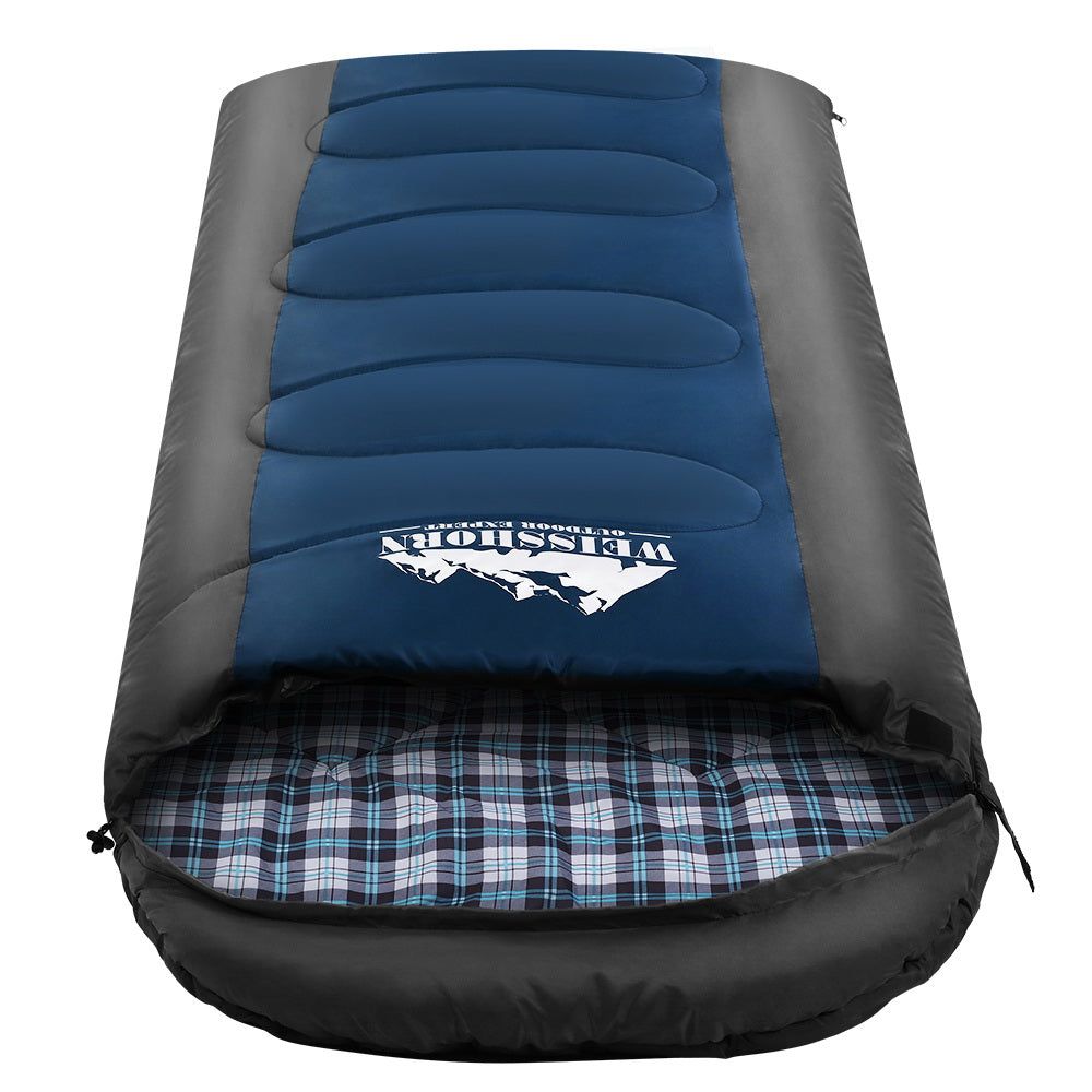 Weisshorn Sleeping Bag Camping Hiking Tent Winter Outdoor Comfort 0 Degree Navy-Outdoor &gt; Camping-PEROZ Accessories