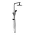 Shop Welba 10" Rain Shower Head Set Round 3-Mode Handheld Shower Rail Set Black  | PEROZ Australia