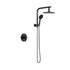 Welba 10" Rain Shower Head Set With Mixer Round 3-Mode Handheld Shower Black |PEROZ Australia