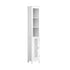 Oikiture Bathroom Cabinet Storage Laundry Tall Slim Cupboard Rattan Door White |PEROZ Australia