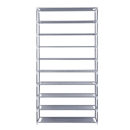 10 Tier Stackable Shoe Rack-Home &amp; Garden &gt; Storage-PEROZ Accessories