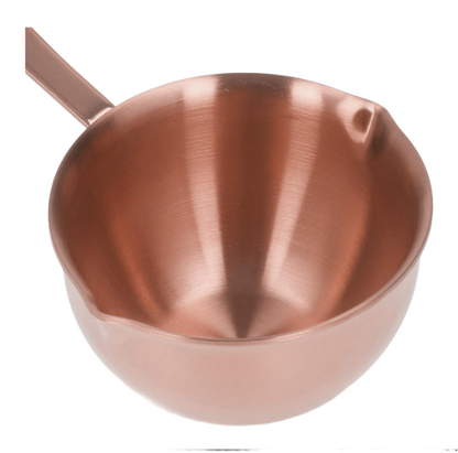 Anygleam Cookware Pouring Pots 1PC Rose Gold Mini Sauce Heating Stainless Steel Kitchen Chocolate Pot Butter Milk Drip Pot Small With Handle-Pots-PEROZ Accessories