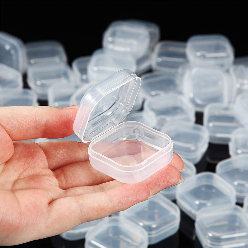 Anyhouz Jewelry Storage Containers Box 20pcs Transparent Portable Pill Medicine Holder Storage Organizer Jewelry Packaging for Earrings Ring-Jewellery Holders &amp; Organisers-PEROZ Accessories