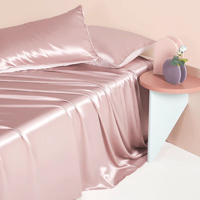 Anyhouz Fitted Sheet Full Size Jade Luxury Silky Beddings Set with Pillow Cases-Beddings-PEROZ Accessories