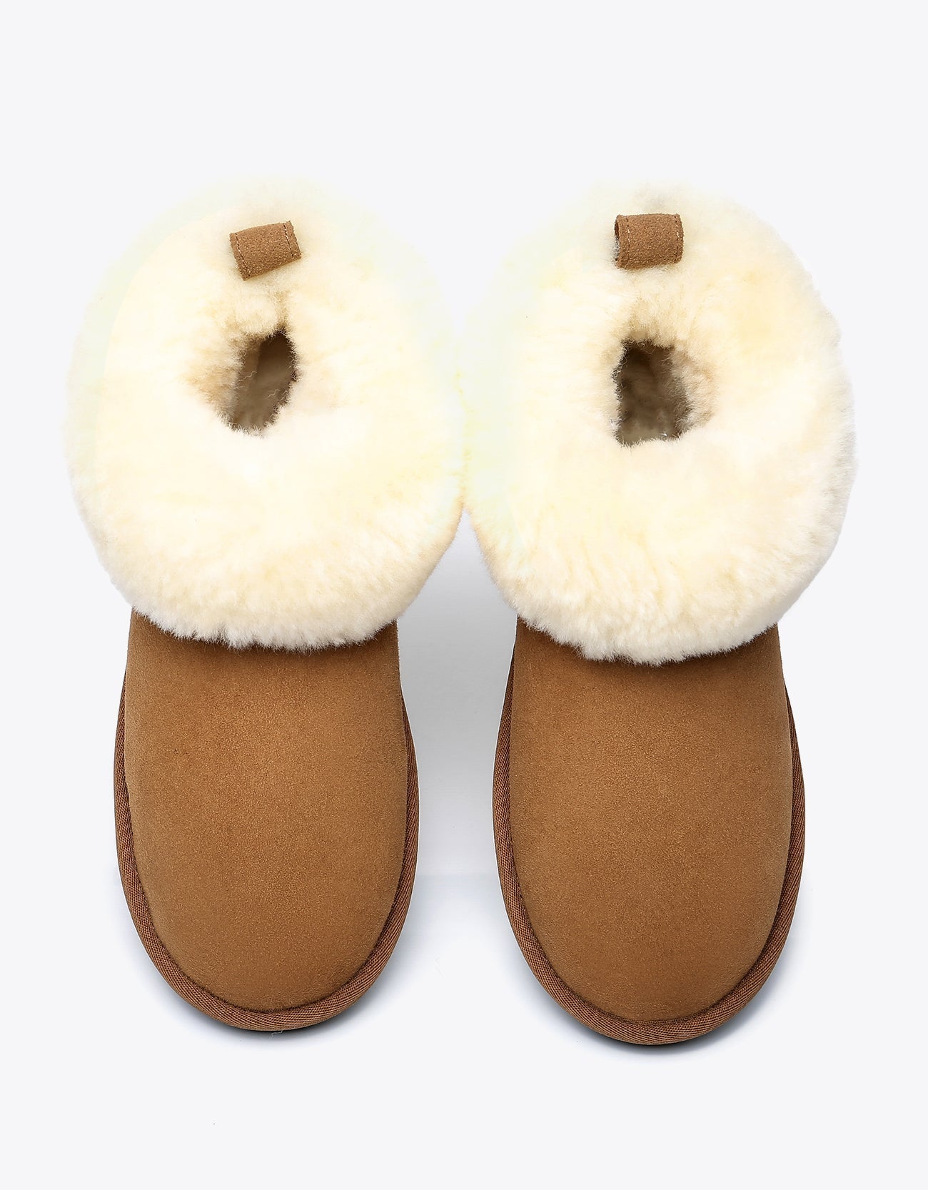 Tarramarra Emmy Women Sheepskin Slippers Fluffy Collar-Boots-PEROZ Accessories