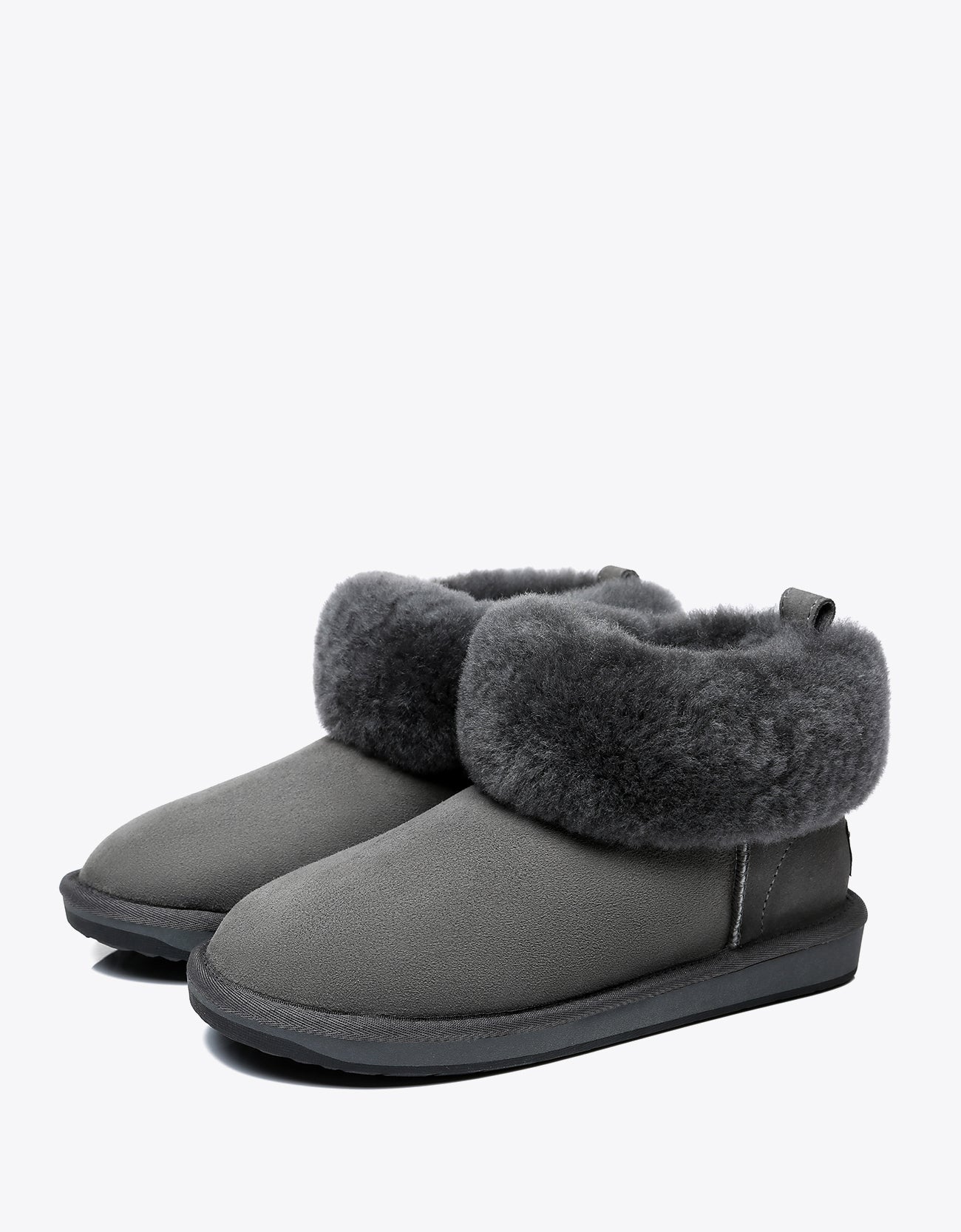 Tarramarra Emmy Women Sheepskin Slippers Fluffy Collar-Boots-PEROZ Accessories