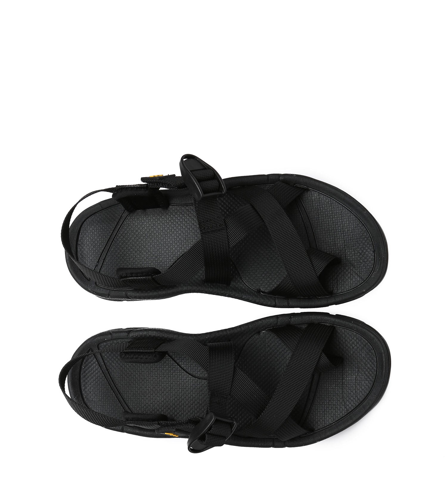 TARRAMARRA Strappy Flat Black Sandals Women Lucianna With Toe Loop-Sandals-PEROZ Accessories