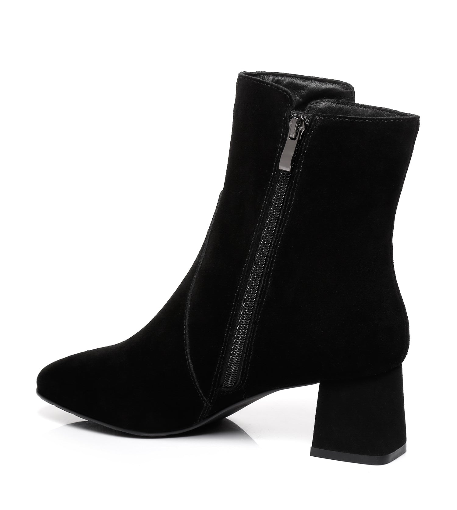 TARRAMARRA Midi Women Fashion Block Heel Black Boots-Heels-PEROZ Accessories