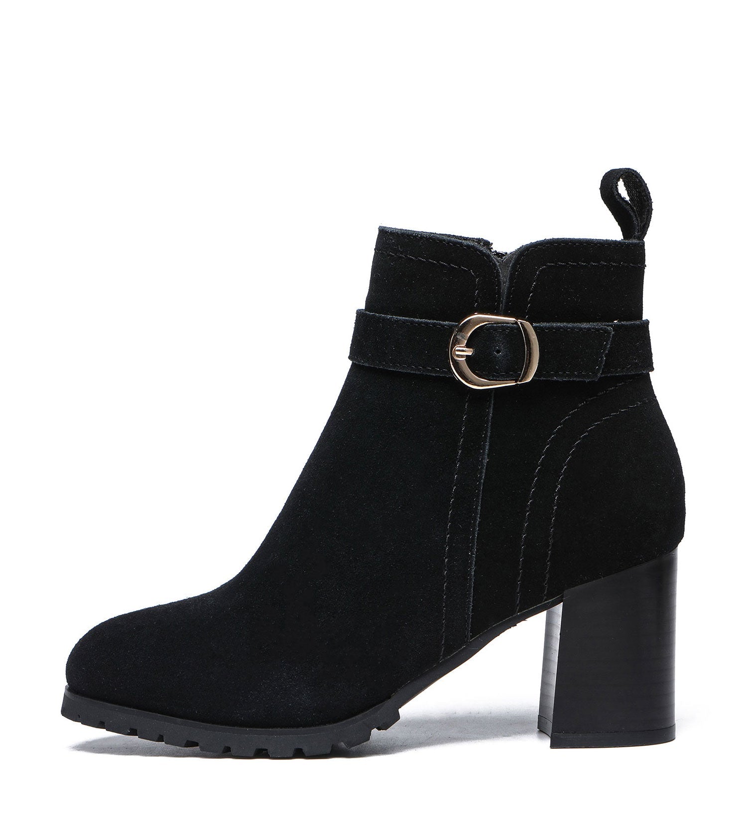 TARRAMARRA Leather Zipper Ankle Heel Boots Women Vica-Boots-PEROZ Accessories