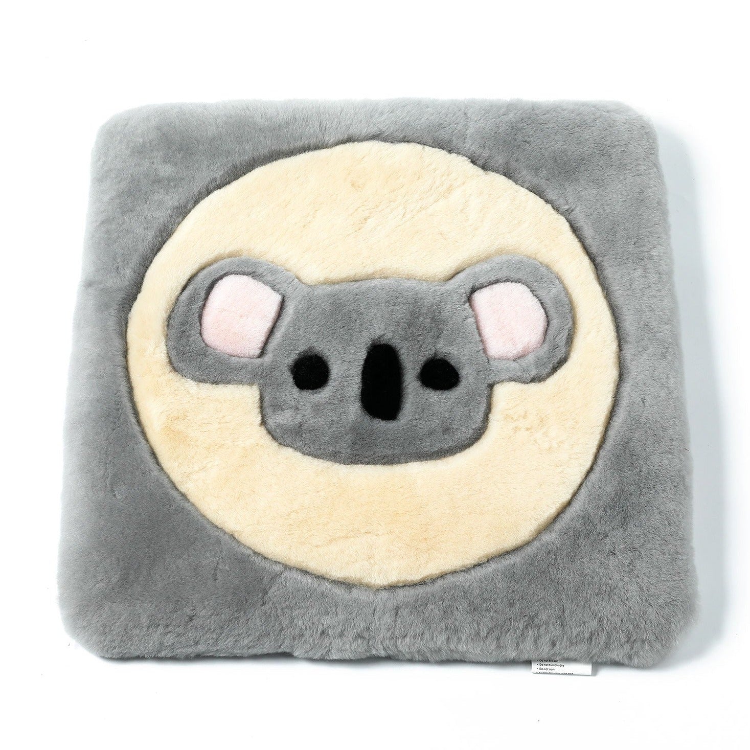 TARRAMARRA Double Faced Sheepskin Wool Kids Koala Graphic Pattern Wool Cushion-Cushions-PEROZ Accessories