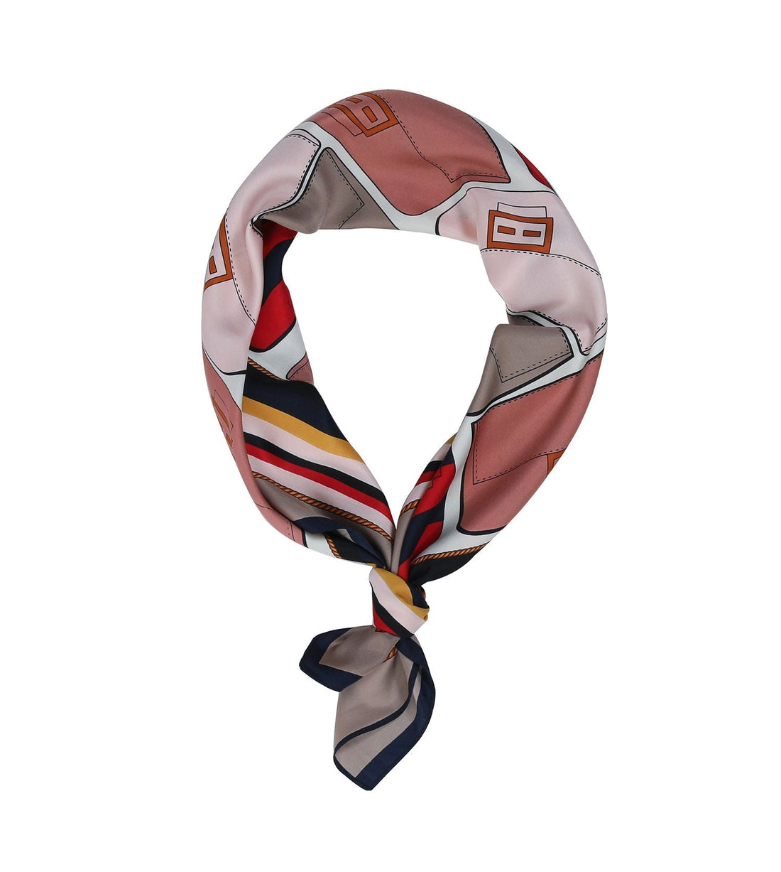 TARRAMARRA Printed Square Rayon Silk Scarf Multiple Patterns And Colours-Scarves-PEROZ Accessories