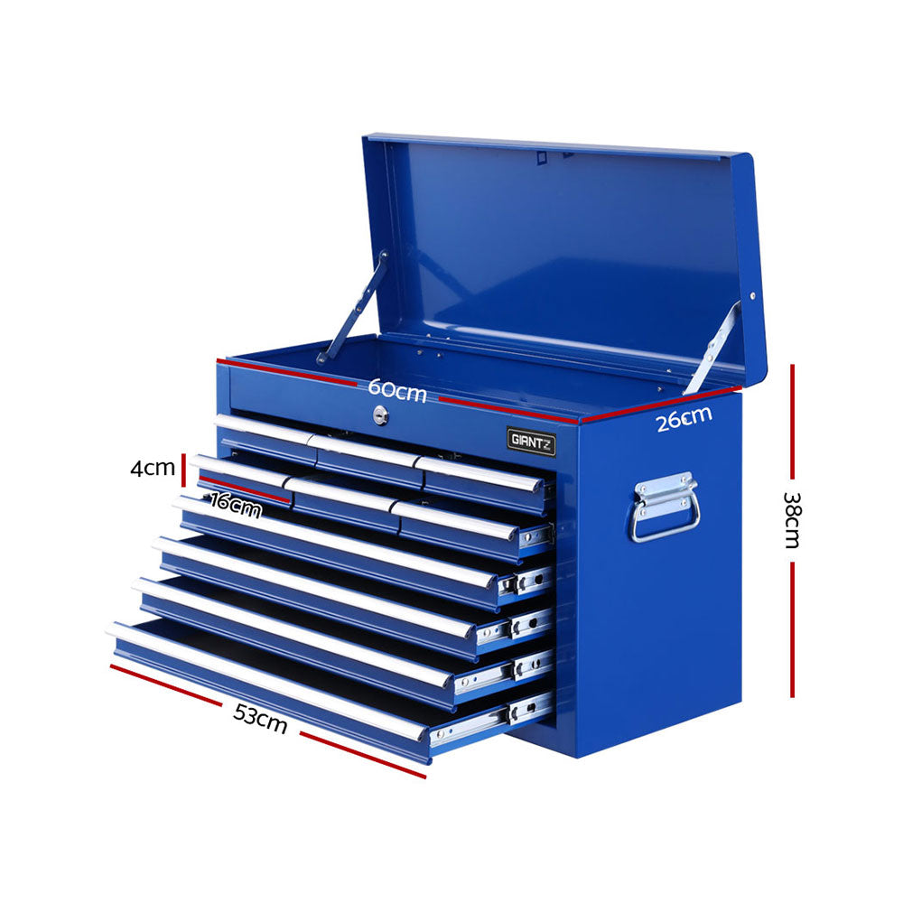 Giantz 10-Drawer Tool Box Chest Cabinet Garage Storage Toolbox Blue-Tools &gt; Tools Storage-PEROZ Accessories