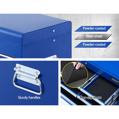 Giantz 10-Drawer Tool Box Chest Cabinet Garage Storage Toolbox Blue-Tools &gt; Tools Storage-PEROZ Accessories