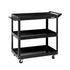 Giantz Tool Cart 3 Tier Parts Steel Trolley Mechanic Storage Organizer Black-Tools > Tools Storage-PEROZ Accessories