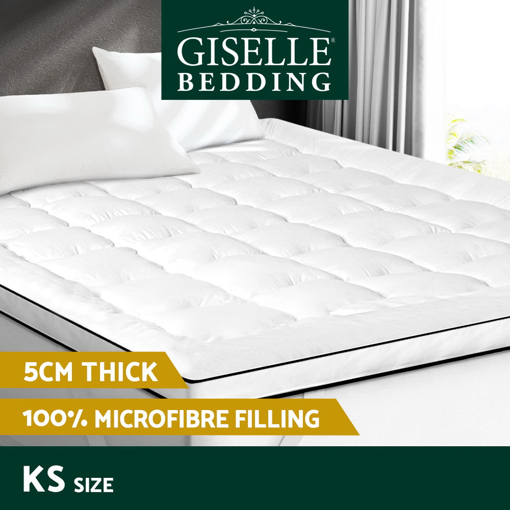 Giselle Bedding Mattress Topper Pillowtop - King Single-Home &amp; Garden &gt; Bedding-PEROZ Accessories