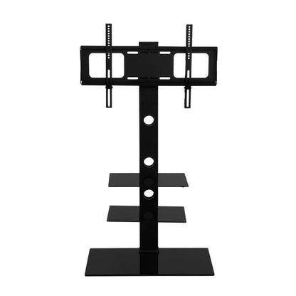 Artiss Floor TV Stand Bracket Mount Swivel Height Adjustable 32 to 70 Inch Black-Audio &amp; Video &gt; TV Accessories - Peroz Australia - Image - 1