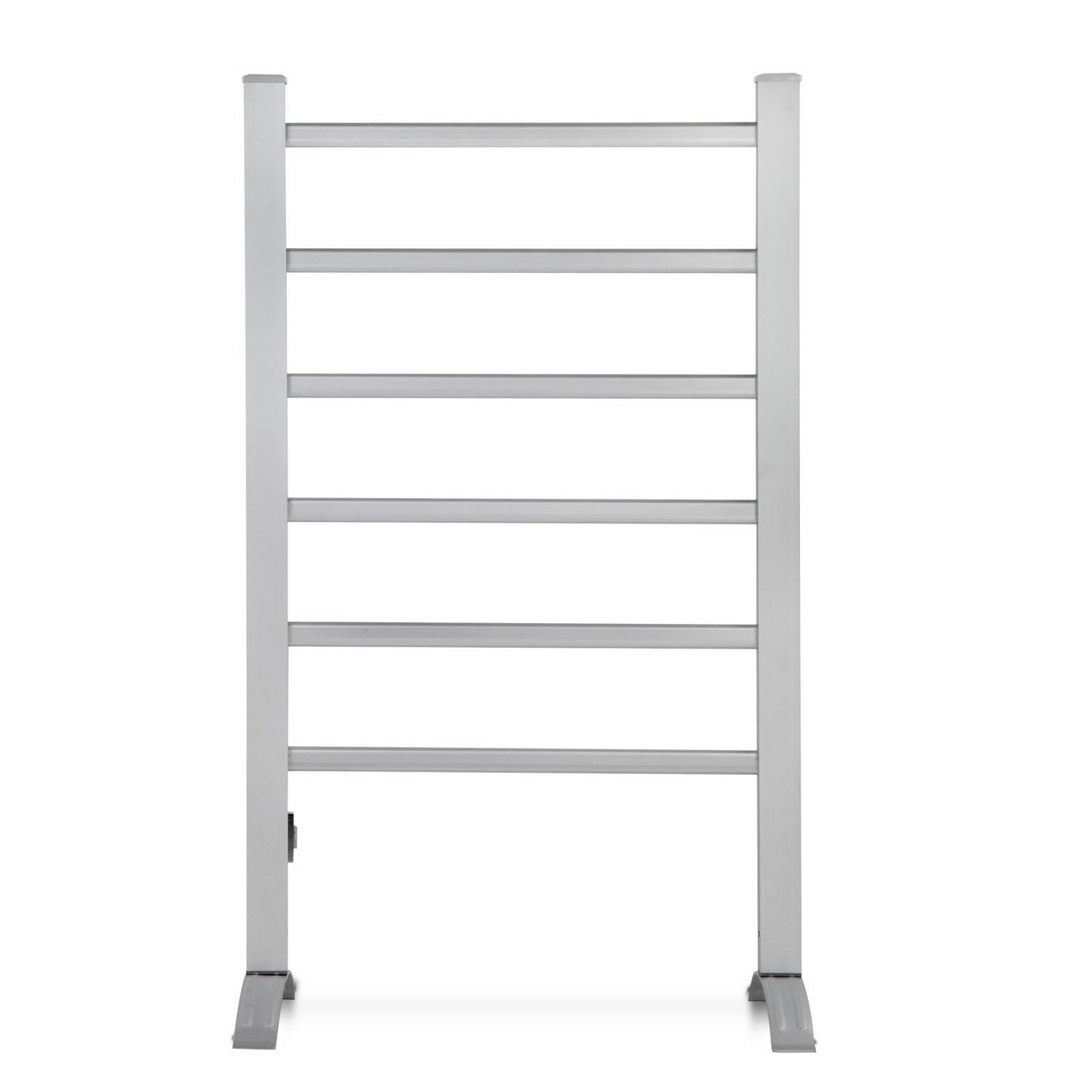 Devanti Electric Heated Towel Rail Rails Warmer Rack Aluminium 6 Bars-Home &amp; Garden &gt; Bathroom Accessories-PEROZ Accessories