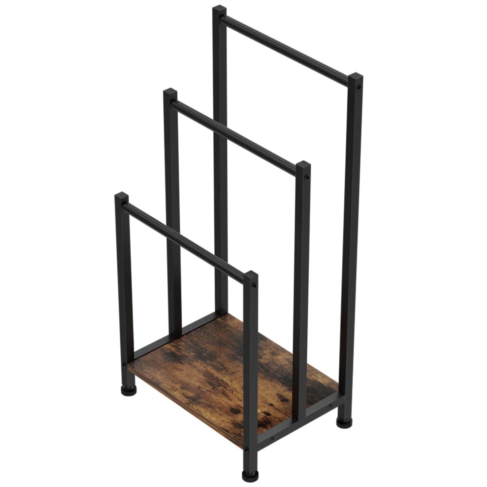 3 Tier Towel Rack Rail Freestanding Holder Bathroom Organizer Laundry Drying Bar-Furniture &gt; Bathroom-PEROZ Accessories