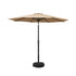 Instahut Outdoor Umbrella 2.7m Base Beach Pole Garden Tilt Sun Patio UV Beige-Home & Garden > Shading-PEROZ Accessories