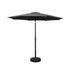 Instahut Outdoor Umbrella 2.7m Base Beach Pole Garden Tilt Sun Patio UV Black-Home & Garden > Shading-PEROZ Accessories