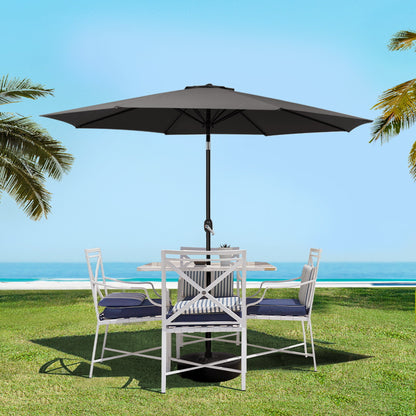 Instahut Outdoor Umbrella Umbrellas Beach Garden Tilt Sun Patio Deck Pole 2.7m-Home &amp; Garden &gt; Shading-PEROZ Accessories