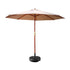 Instahut Outdoor Umbrella Pole Umbrellas 3M with Base Garden Stand Deck Beige-Home & Garden > Shading-PEROZ Accessories