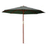 Instahut Outdoor Umbrella 3M Pole Umbrellas Stand Sun Beach Garden Deck Charcoal-Home & Garden > Shading-PEROZ Accessories