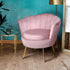 Artiss Armchair Lounge Chair Accent Armchairs Retro Single Sofa Velvet Pink-Furniture > Living Room - Peroz Australia - Image - 1