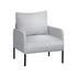 Artiss Armchair Lounge Chair Accent Chair Single Sofa Grey Linen Fabric-Furniture > Bar Stools & Chairs-PEROZ Accessories