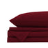 Royal Comfort Vintage Washed 100% Cotton Sheet Set Fitted Flat Sheet Pillowcases - Single - Mulled Wine-Home & Garden > Bedding-PEROZ Accessories