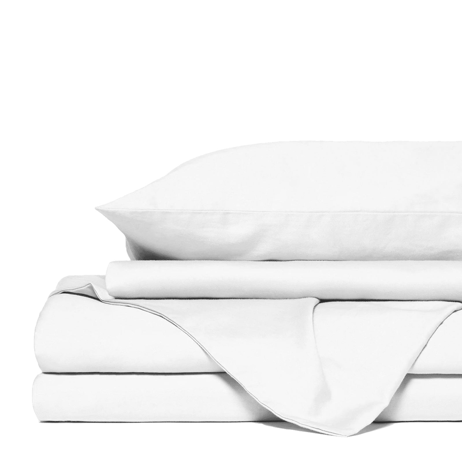 Royal Comfort 4 Piece 1500TC Sheet Set And Goose Feather Down Pillows 2 Pack Set - Queen - White-Home &amp; Garden &gt; Bedding-PEROZ Accessories