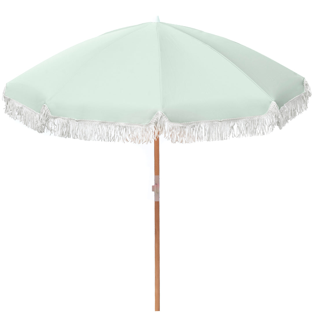 Havana Outdoors Beach Umbrella Portable 2 Metre Fringed Garden Sun Shade Shelter - Sage Green-Home &amp; Garden &gt; Shading-PEROZ Accessories