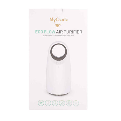 MyGenie Ultra Quiet Eco Flow Air Purifier WI-FI Control HEPA Filter White-Air Purifiers-PEROZ Accessories