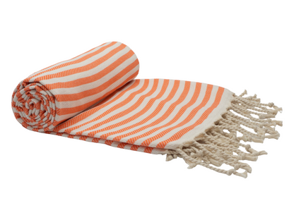 PORTSEA TURKISH COTTON TOWEL - CORAL-Outdoor &gt; Picnic-PEROZ Accessories