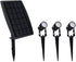 3 x LED Spotlights Powered Solar Garden Lights Outdoor Waterproof (Warm White)-Home & Garden > Garden Lights-PEROZ Accessories